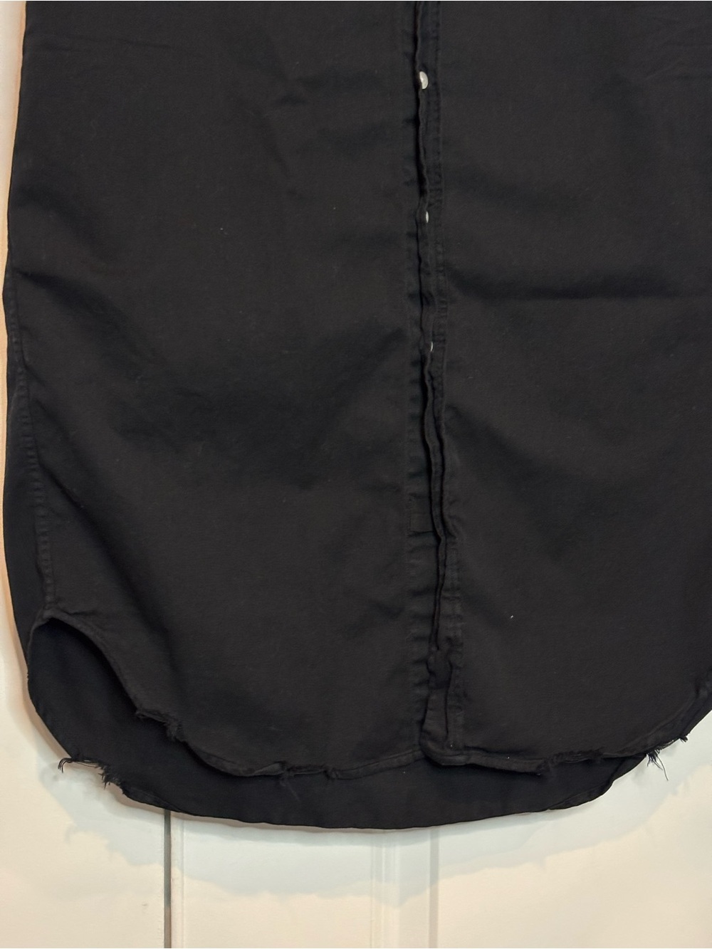 Frank & Eileen Rory Long Sleeve Maxi Shirt Dress Black S - Picture 4 of 10